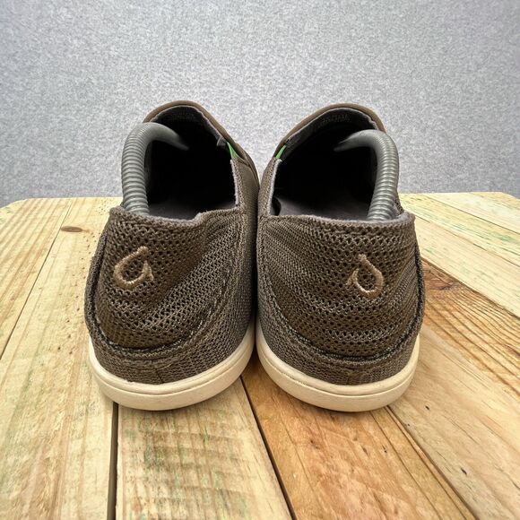 Olukai Nohea Mesh Loafers Mens Sz 9 Mustang Lime Peel Brown Slip On Casual Shoes main image 5